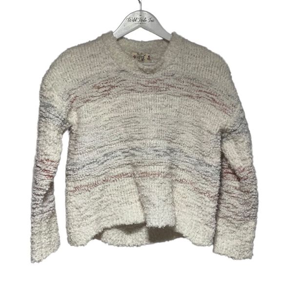 NWT Hippie Rose Ivory  Striped Sweater Medium Style PF9S20698 - Picture 4 of 17
